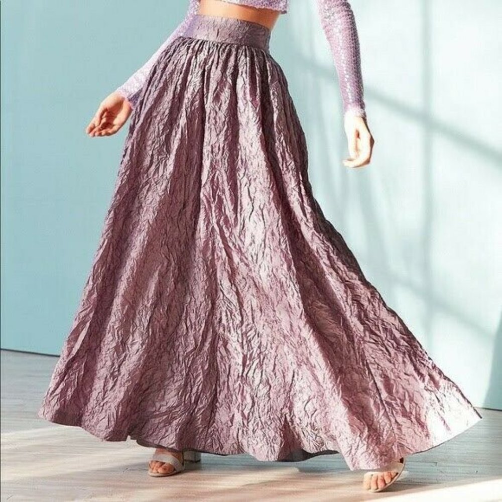 BALL GOWN SKIRT Small Urban Outfitters Maxi  Kinchi Blue Lilac Good Condition